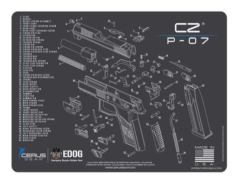 Buy EDOG P07 Cleaning Mat - Schematic (Exploded View) Diagram ...