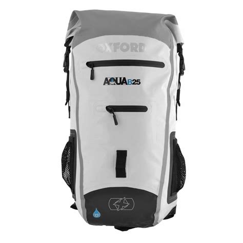 Oxford OL931 White Aqua All Weather Motorcycle Backpack (B-25 25R ...