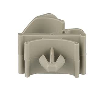 Panduit LWC38-H25-D Latching Wire Clip, Push Barb Mount, Nylon 6.6, 0. ...