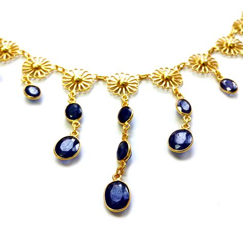 Blue Sapphire Necklace