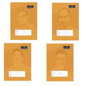 FREEMIND Brown Cover notebook Regular Notebook Four Line with gap 24x18 ...