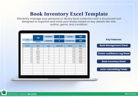 Book Inventory Excel Template - Best Templates
