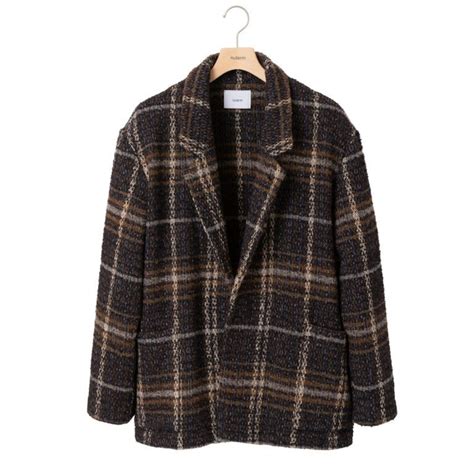 [nuterm]Single Button Relax Jacket “Brown Check” | ICONS