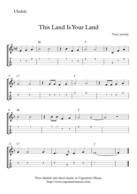 Beginner Ukulele Sheet Music Pdf at Chester Whitney blog
