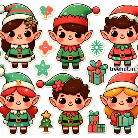 Cute Printable Elf Stickers and 95 Craft Ideas with Elf Stickers