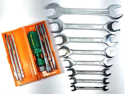 TAPARIA Set of 2 Hand Tool Combo (Open Spanner Set (DEP 08)/6in1 ...