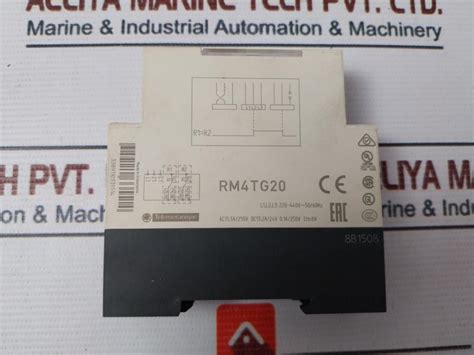 Schneider Electric Rm4Tg20 Voltage Monitoring Relay 3 Phase 50/60Hz ...