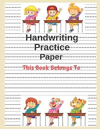 Handwriting Practice Paper...: Writing Paper 1st Grade (3 line notebook ...