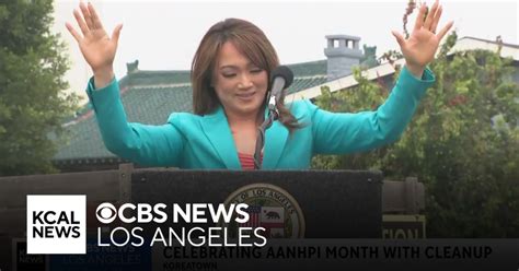 KCAL News Anchor Suzie Suh emcees community cleanup for AANHPI Month ...