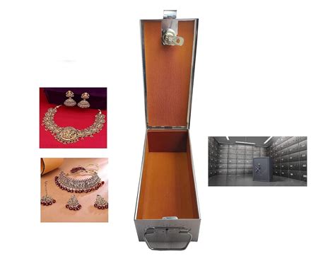 GinoSet® Stainless Steel Safe Bank Locker Jewellery, Ornaments Storage ...