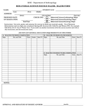 Fillable Online sjsu SJSU - Department of Anthropology - sjsu Fax Email ...