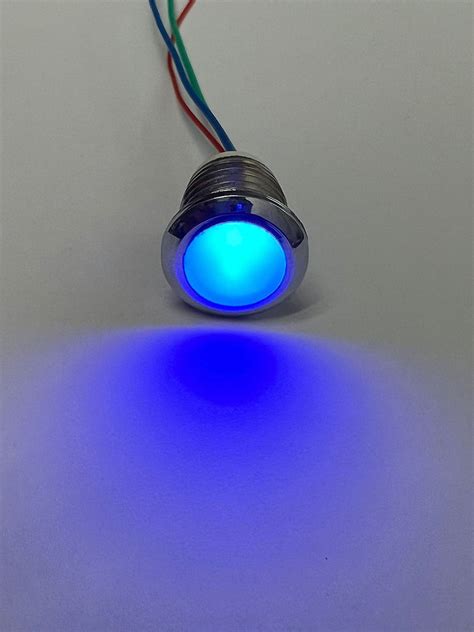 16mm GREEN & BLUE Dual Led Indicator light ABS Body 12v DC | RDR Store