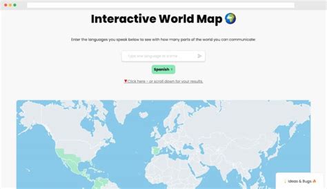 Interactive World Language Map 的图像结果