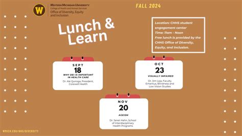 Mark your calendars for this semesters Lunch & Learn series provided by ...