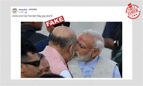 2019 Image Of Indian Prime Minister Narendra Modi Kissed The ...