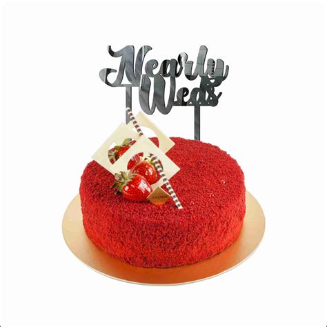 Sticker Hub "Nearly weds" Cake Topper / Cake Decoration Item / Special ...