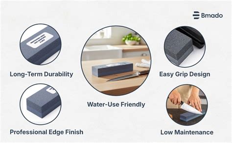 Buy Bmado 8-Inch Professional Knife Sharpener | Original Combination ...