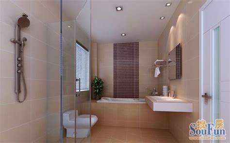 小户型浴室装修效果图 超有个性的小卫生间设计 - 装修保障网