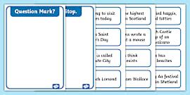 All About Question Marks Activity Sheet (teacher made)
