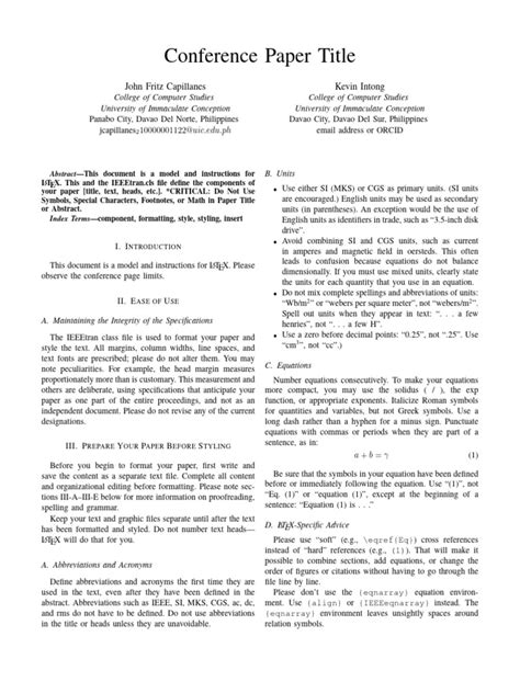 IEEE Conference Paper Example 的图像结果