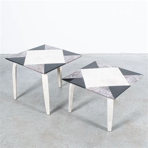 Marble Side Tables From Mosaic Tiles, Italy, circa 1970 – DERIVE