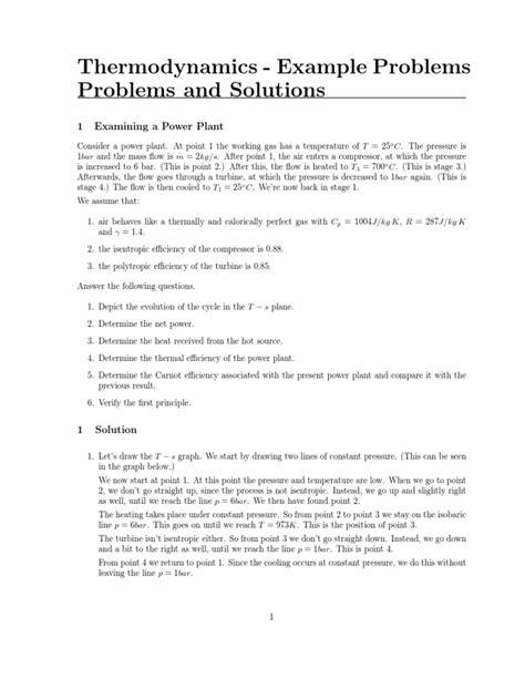Image result for Thermodynamics Cycle Example Problem