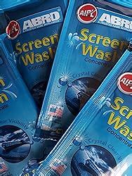 ABRO Windshield Car Wash Additive Fluid Concentrate Liquid Wipers ...