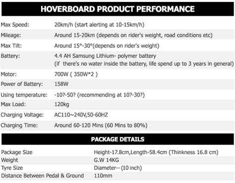 Electric Hoverboard Self Balancing Scooter 10 Inch Size Classic Black ...
