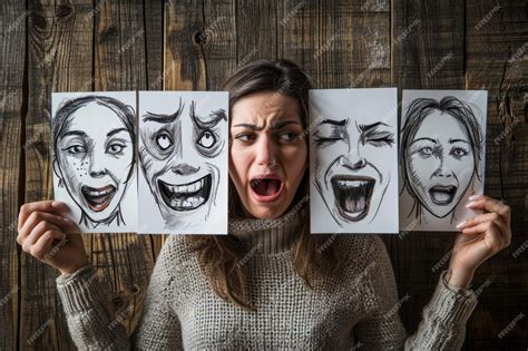 Premium Photo | Fake emotion character roles intricate interplay of ...