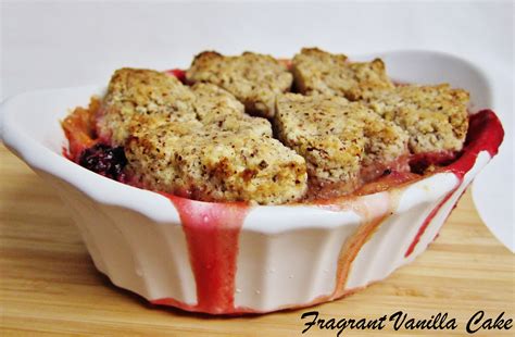Vegan Peach and Blackberry Cobbler with Pecan Biscuits | Fragrant ...