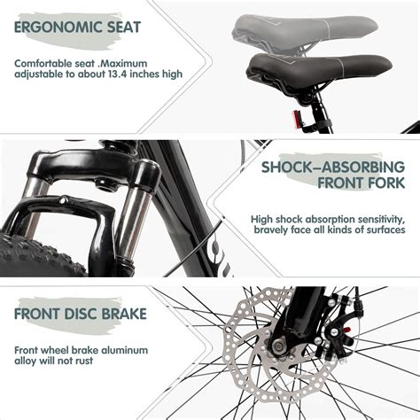 Outroad Fat Tire Mountain Bike and Normal Tire Mountain Bike with 26 ...