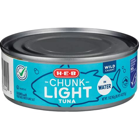 H-E-B Chunk Light Tuna in Water - Shop Seafood at H-E-B