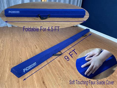 Folding Balance Beam – Gymnastics Beam- 6FT9FT Floor Beam- Non Slip ...