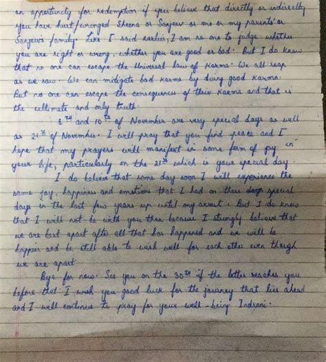 Sheena murder case: Seek cooperation in achieving amicable financial ...