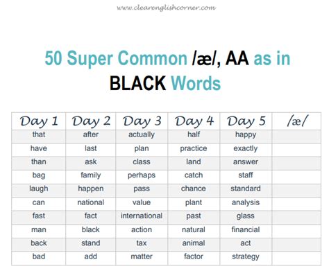 American English Vowel Sounds: /æ/, AA as in BLACK