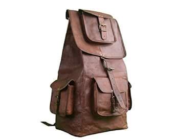 Buy ZNT BAGS,Vintage Real Leather Backpack Rucksack Briefcase Vintage ...