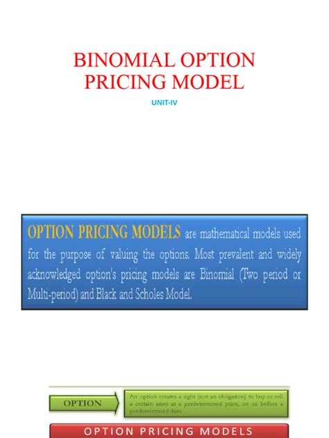 Image result for Binomial options pricing model Formula