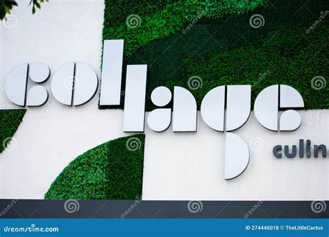 Costa Mesa, CA - March 6, 2023: the Collage: Culinary Experience Sign ...