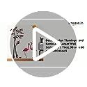 Decals Design 'Flamingos and Bamboo at Sunset' Wall Sticker (PVC Vinyl ...
