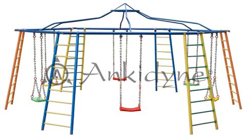 Outdoor Swing Set for Children - 6 Seater Dome Swing, Outdoor ...