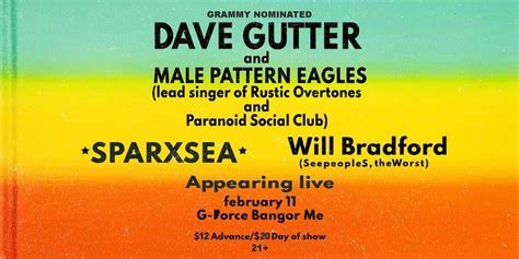 Dave Gutter and Male Pattern Eagles, lead singer from Rustic Overtones ...
