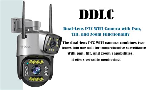 Buy DDLC WiFi Security Camera, 2-Way Voice Call 10-15m Human Ear Level ...