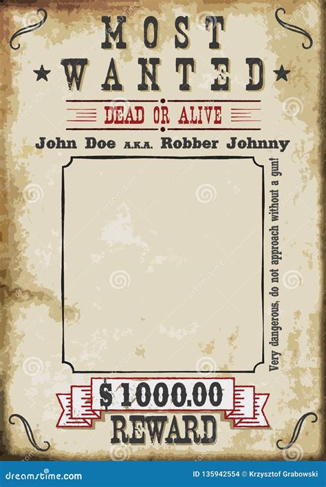 Wanted Poster Template Download Wanted Poster Graphic Templates