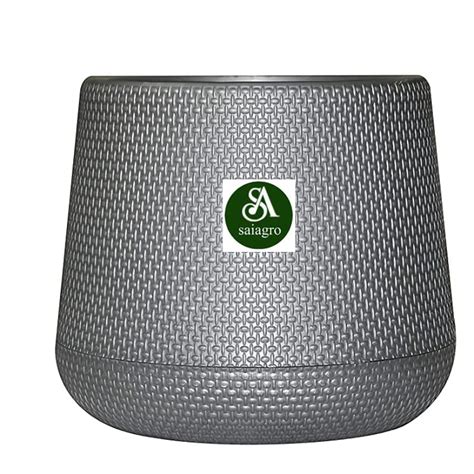 SAI AGRO 8 INCH SELF WATERING FLOWER POT VERGIN PLASTIC HOME DECORATION ...