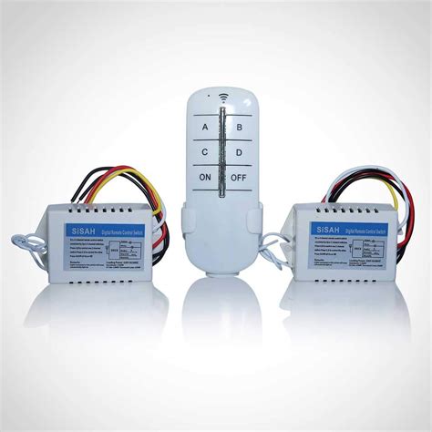 SiSAH® ABS Plastic 220V 2 and 2 CH 2 Receiver and 1 Transmitter ...