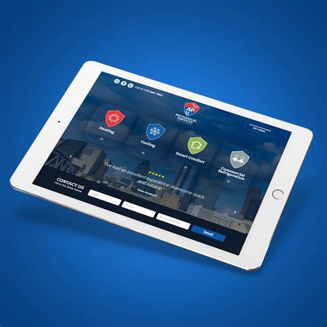 AP Mechanical Services minisite design and construction | imark image