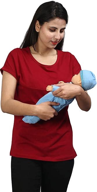 Amazon.in: SillyBoom Maternity Wear: Feeding Tshirt - Plain