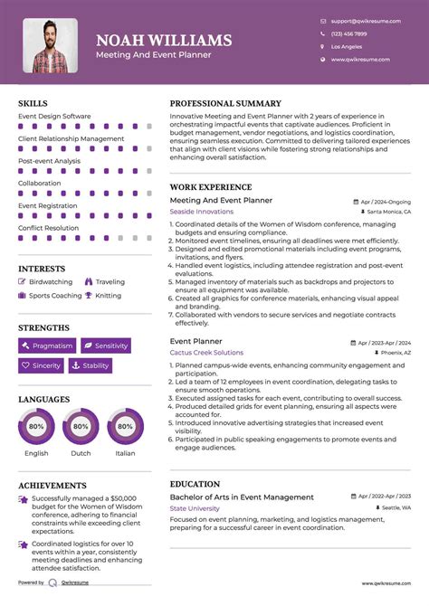 10+ Event Planner Resume Samples & Templates for 2025
