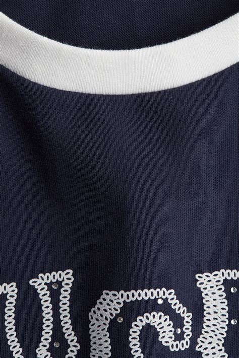 Printed T-shirt - Navy blue/Lucky Stars - Ladies | H&M IN