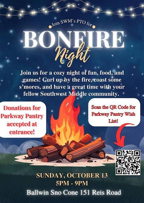 SWM Bonfire Night to Support Parkway Pantry, Ballwin Sno-Cone, 13 ...